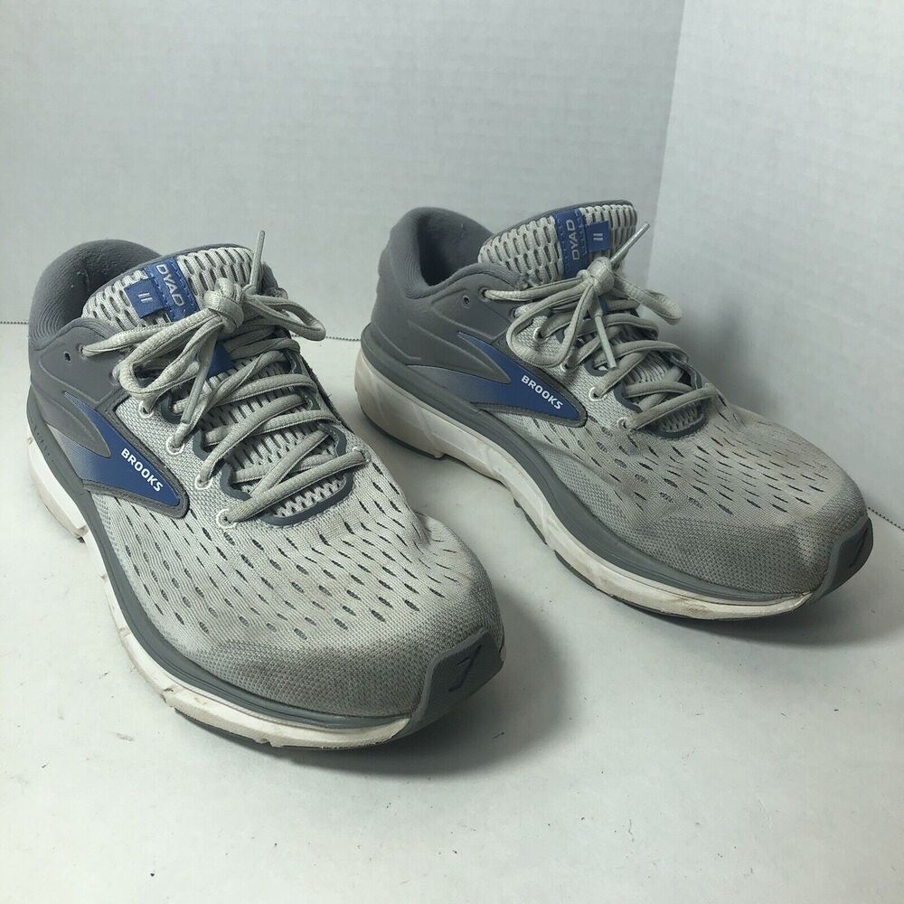Brooks Running Shoes Sneakers Womens Size 10 D Wide Dyad 11 1203121D065 Gray F2